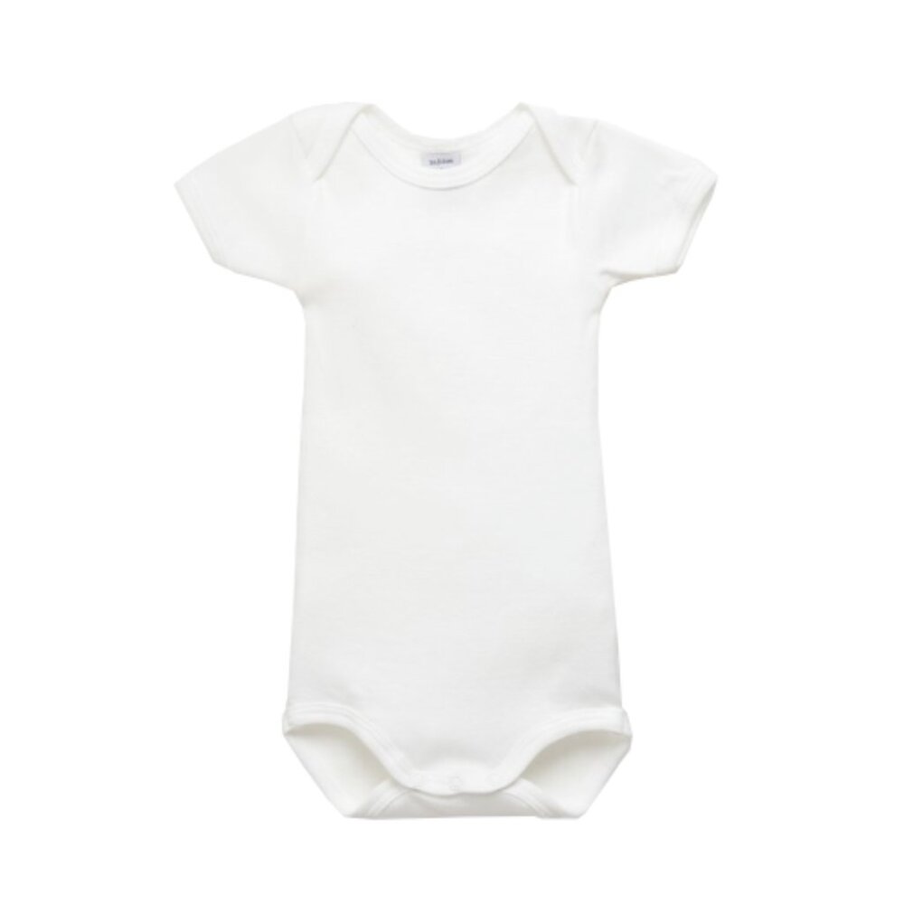Onesie Short Sleeves White x1